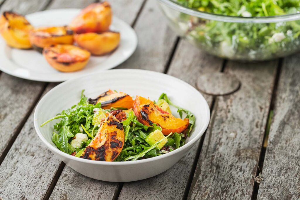 Grilled Peach Salad