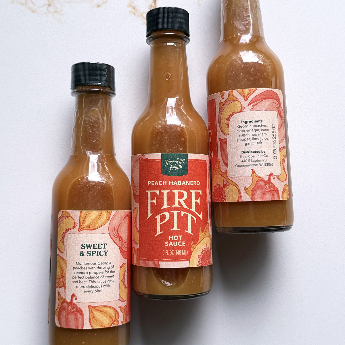 Peach Habanero Hot Sauce (3-Pack)